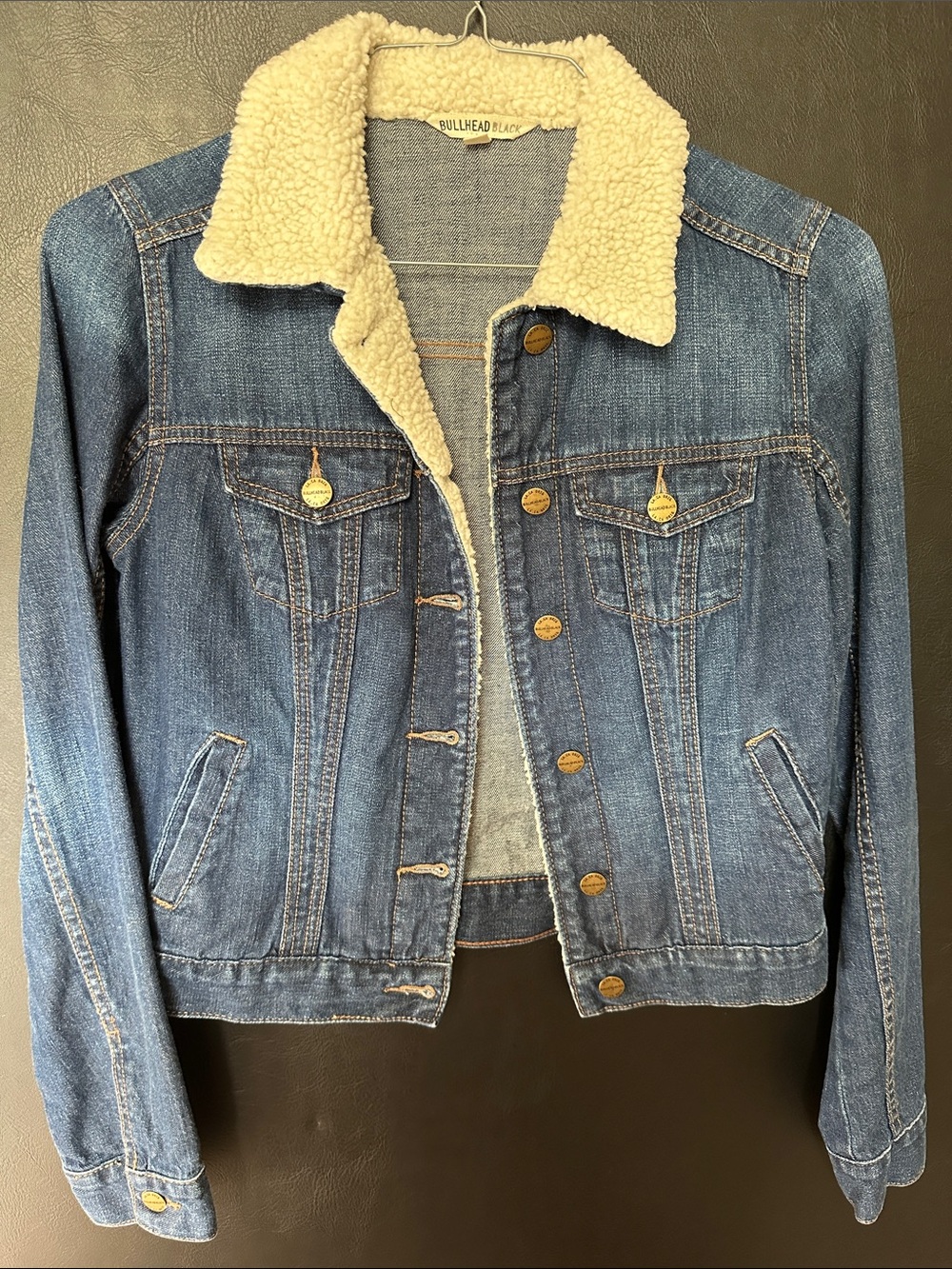 Faux Fur Trim Jean Jacket